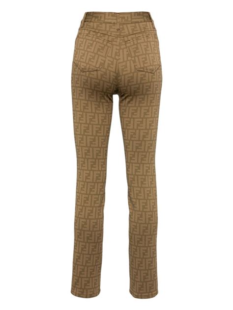 fendi zucca print jeans|Fendi pre owned clothing.